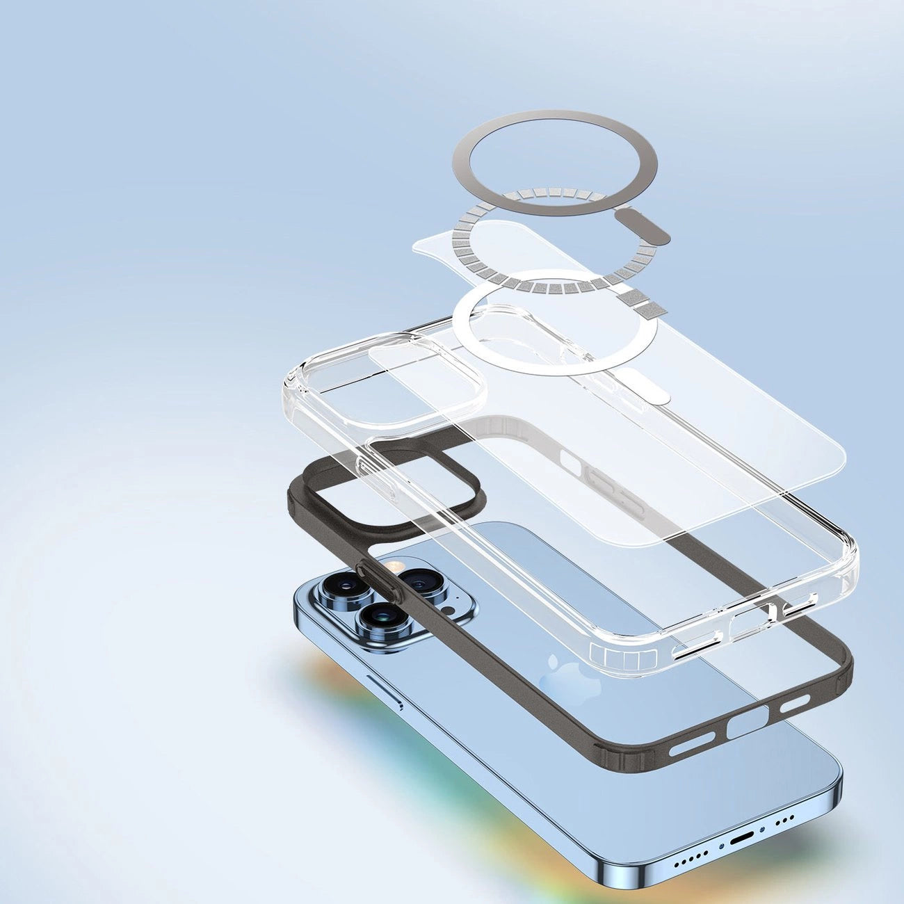 Dux Ducis Clin2 case for iPhone 14 Pro magnetic MagSafe cover blue_5