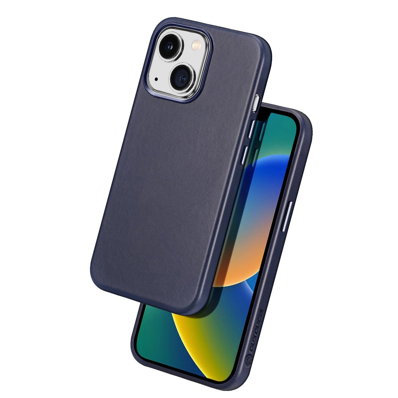Dux Ducis Naples case for iPhone 14 magnetic leather case MagSafe blue_1