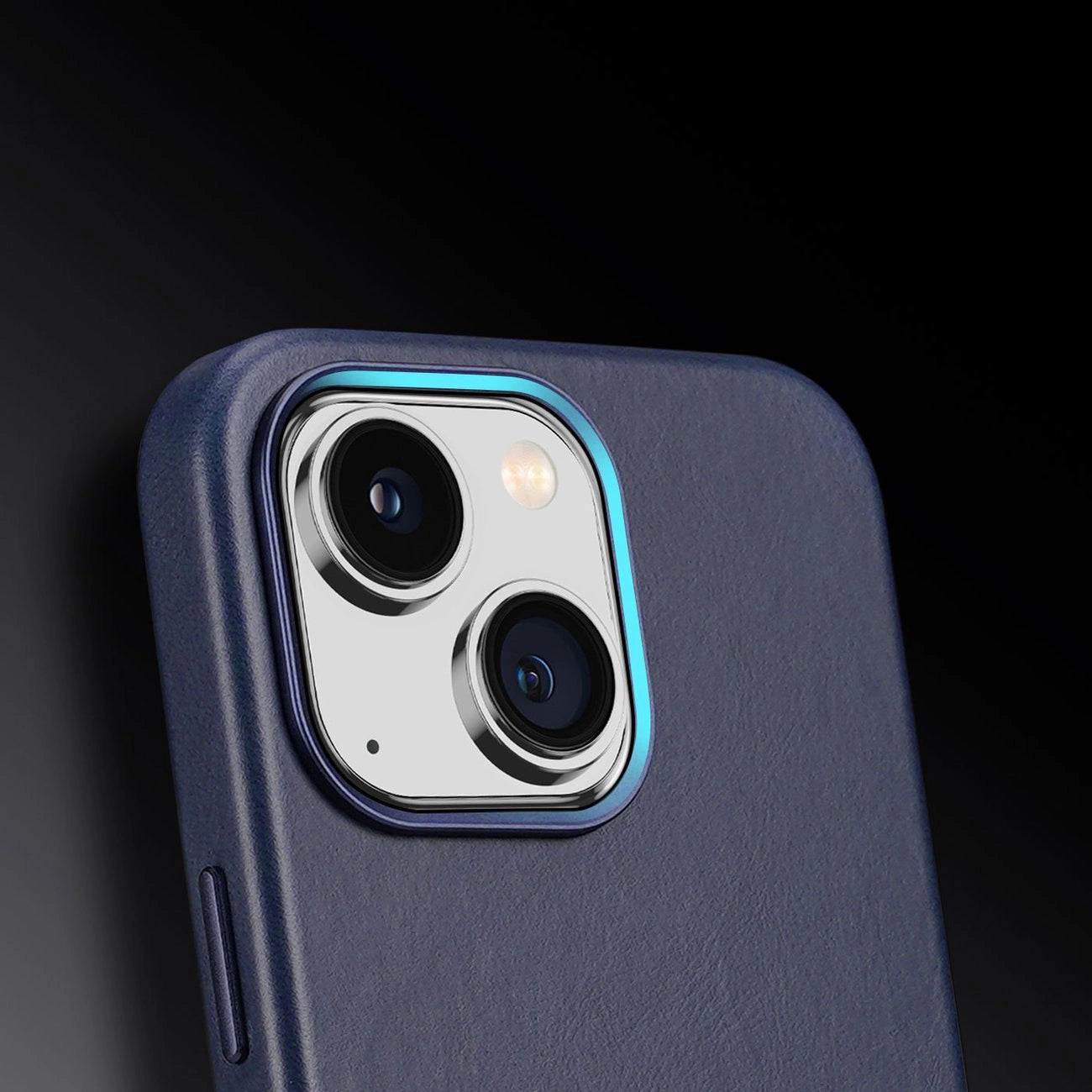 Dux Ducis Naples case for iPhone 14 magnetic leather case MagSafe blue_4