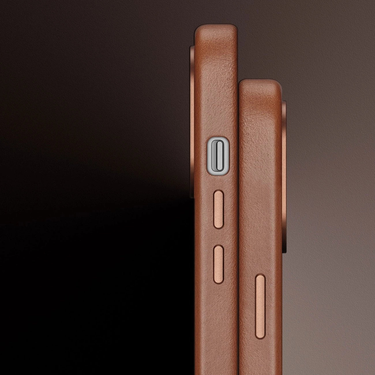 Dux Ducis Naples iPhone 14 Plus case magnetic leather MagSafe case brown_5