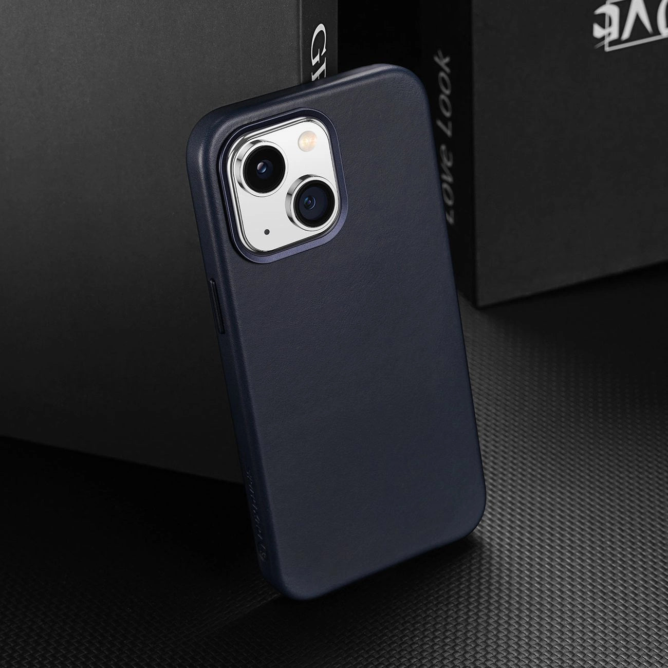 Dux Ducis Naples case for iPhone 14 Plus magnetic leather case MagSafe blue_10