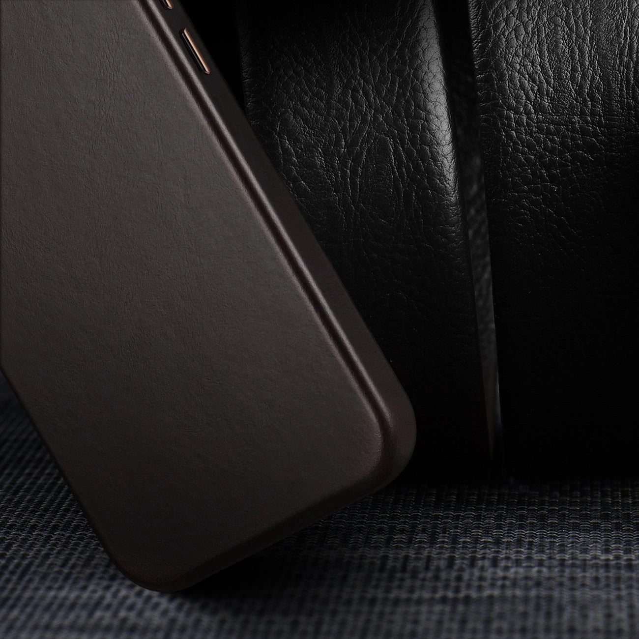 Dux Ducis Naples Case for iPhone 14 Pro Leather Cover (MagSafe Compatible) Dark Brown_9