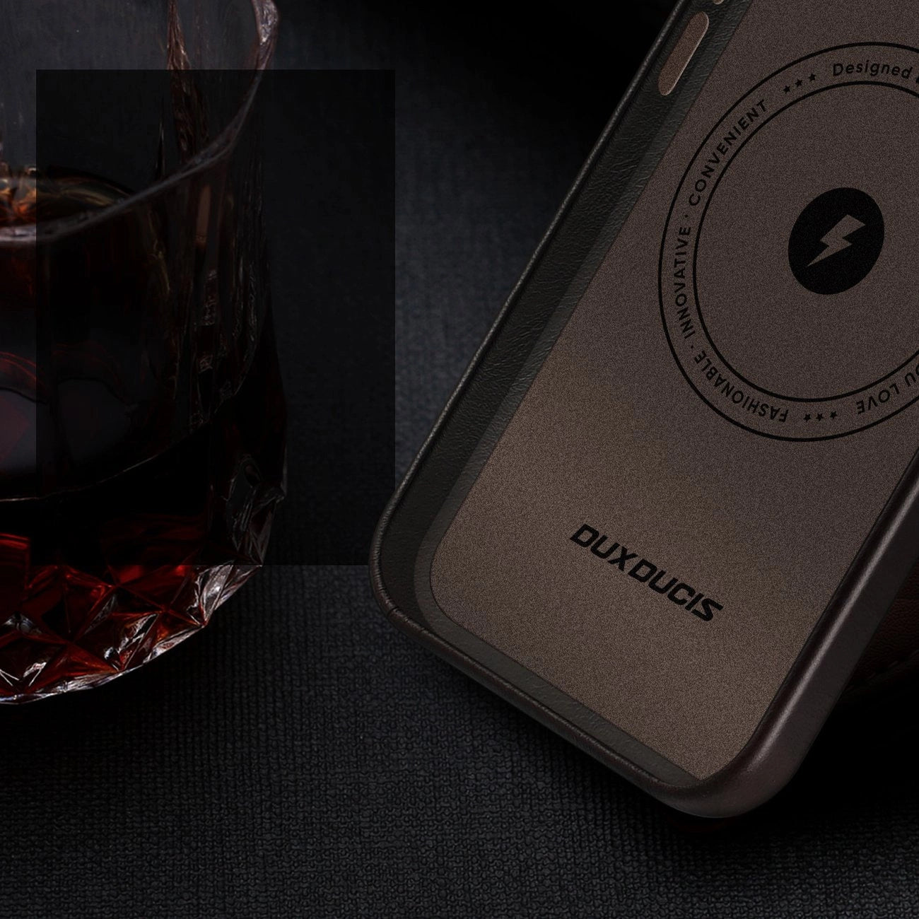 Dux Ducis Naples Case for iPhone 14 Pro Max Leather Cover (MagSafe Compatible) Dark Brown_7