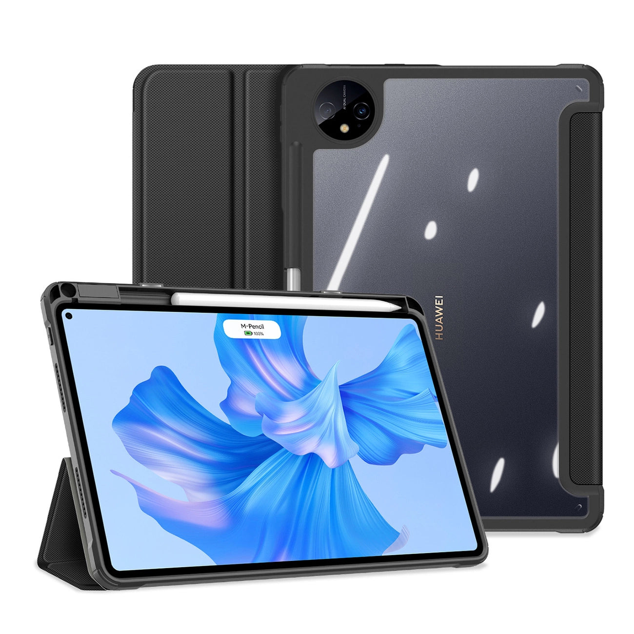 Dux Ducis Toby Case for Huawei MatePad Pro 11'' (2022) Cover with S Pen Pen Smart Cover Stand Black_9