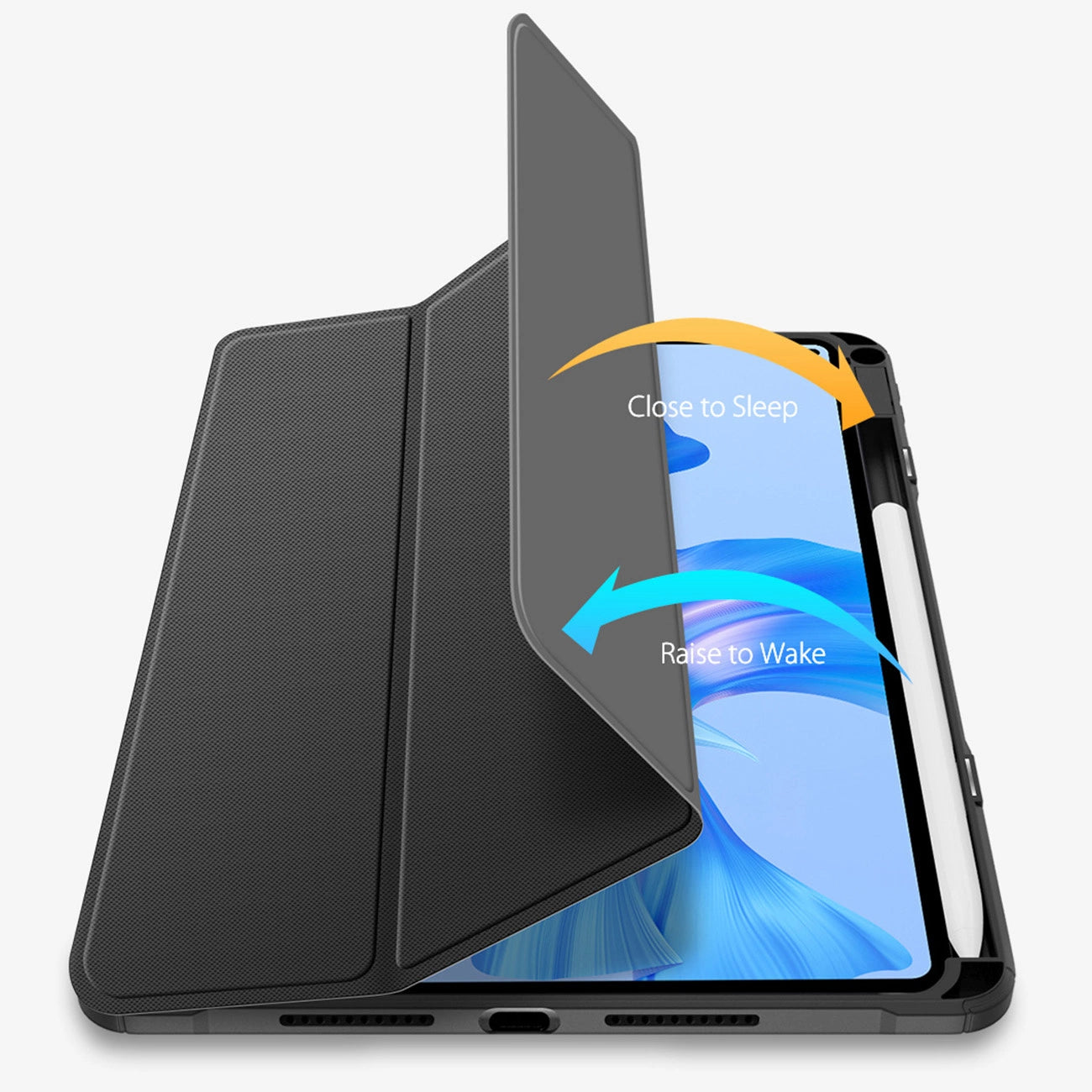 Dux Ducis Toby Case for Huawei MatePad Pro 11'' (2022) Cover with S Pen Pen Smart Cover Stand Black_17