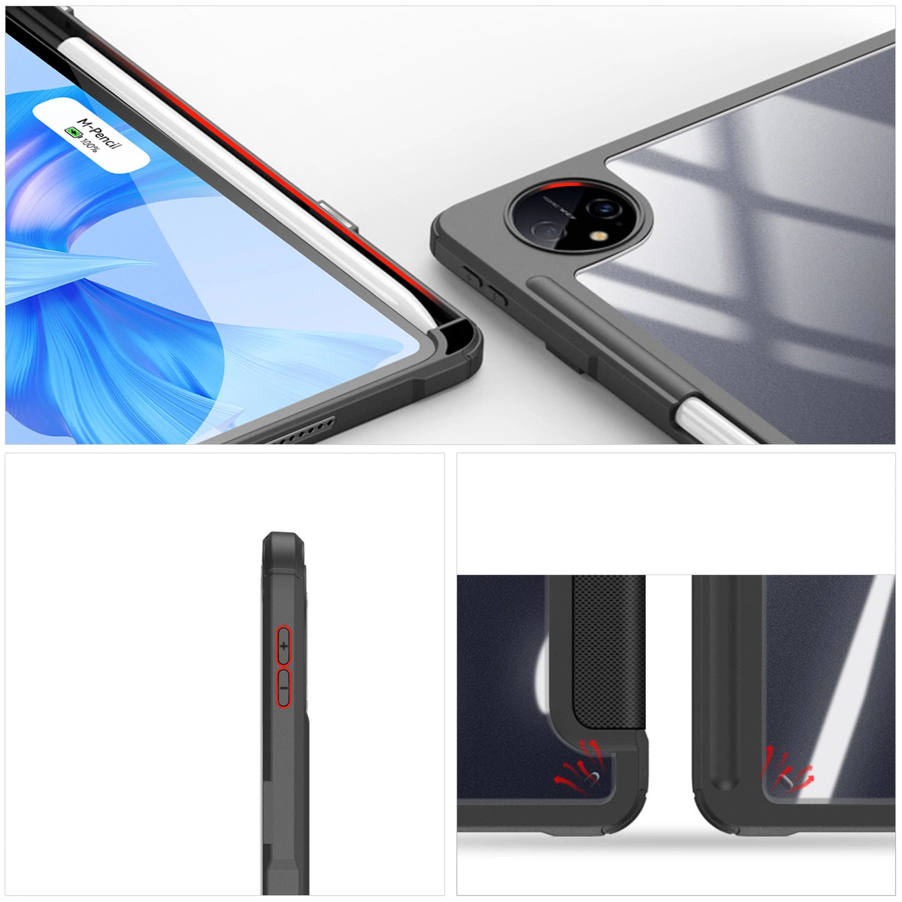 Dux Ducis Toby Case for Huawei MatePad Pro 11'' (2022) Cover with S Pen Pen Smart Cover Stand Black_3