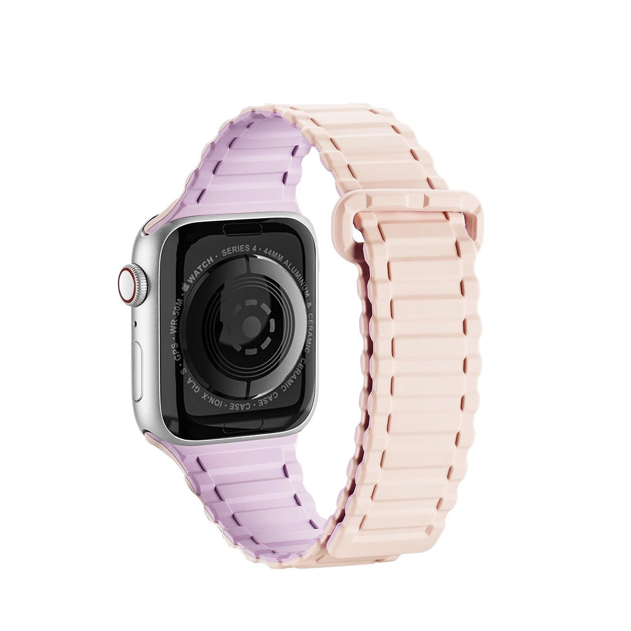 Dux Ducis Strap (Armor Version) Apple Watch Ultra, SE, 9, 8, 7, 6, 5, 4, 3, 2, 1 (49, 45, 44, 42 mm) Silicone Magnetic Band Bracelet Pink Purple_1