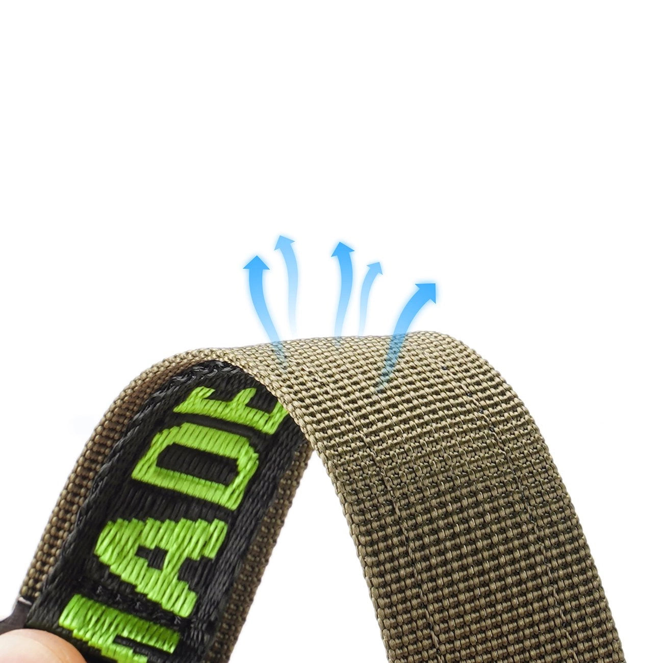 Dux Ducis Strap (Outdoor Version) Apple Watch Ultra Strap, SE, 9, 8, 7, 6, 5, 4, 3, 2, 1 (49, 45, 44, 42 mm) Nylon Band Bracelet Black/Green_3