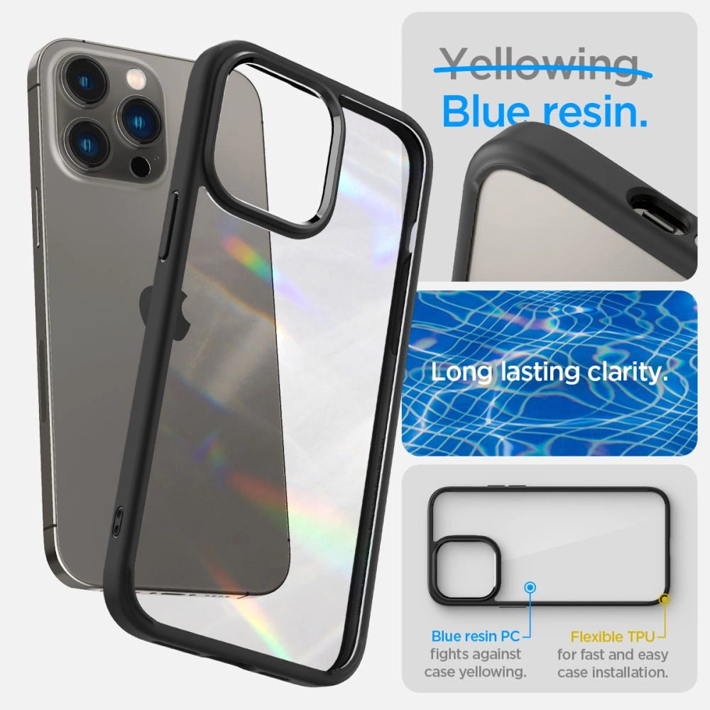 Spigen Ultra Hybrid iPhone 14 Pro Case - Matte Black_9