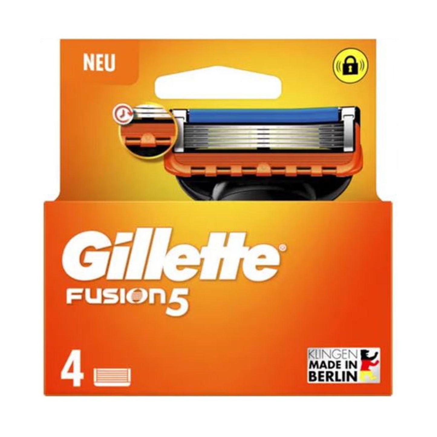 Lâminas Gillette Fusion 5 / Pack Recarga 4 Unidades / 8700216478946_0