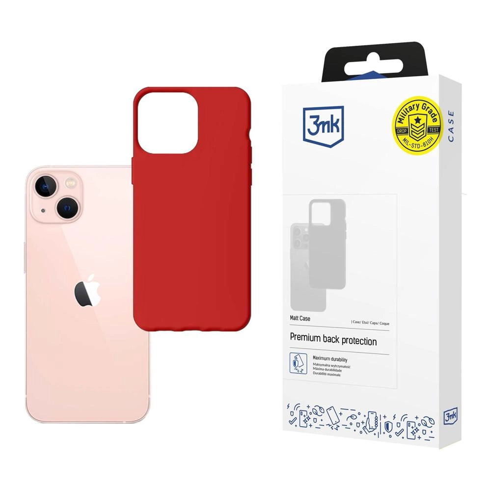 Case for iPhone 14 from the 3mk Matt Case series - red_0