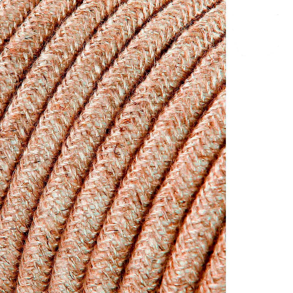 Carretel de cabo cordão tubular h03vv-f 2 x 0,75 mm² linho, 5 m_0