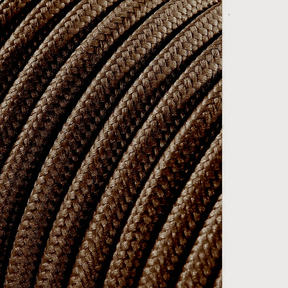 Carretel de cabo cordão tubular h03vv-f 2 x 0,75 mm² castanho, 5 m_0