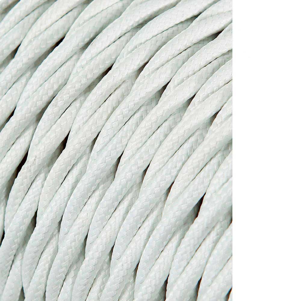 Carretel de cabo têxtil trançado h03vv-f 2 x 0,75 mm² cinza prata, 25 m_0