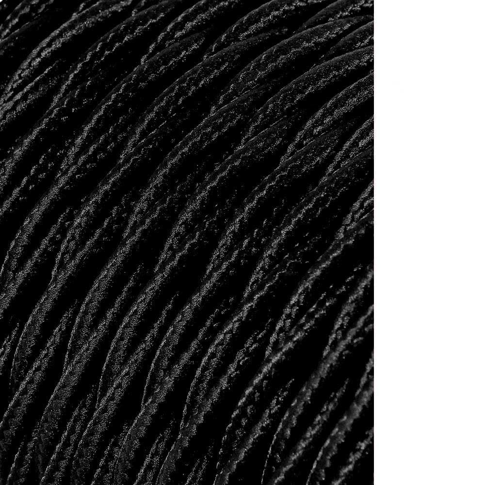 Carretel de cabo têxtil trançado h03vv-f 2 x 0,75 mm² preto, 25 m_0