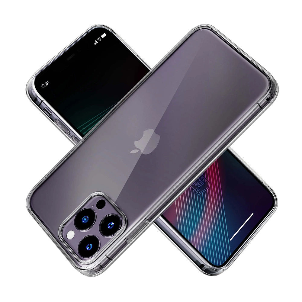 iPhone 14 Pro silicone case from the 3mk Clear Case series - transparent_6