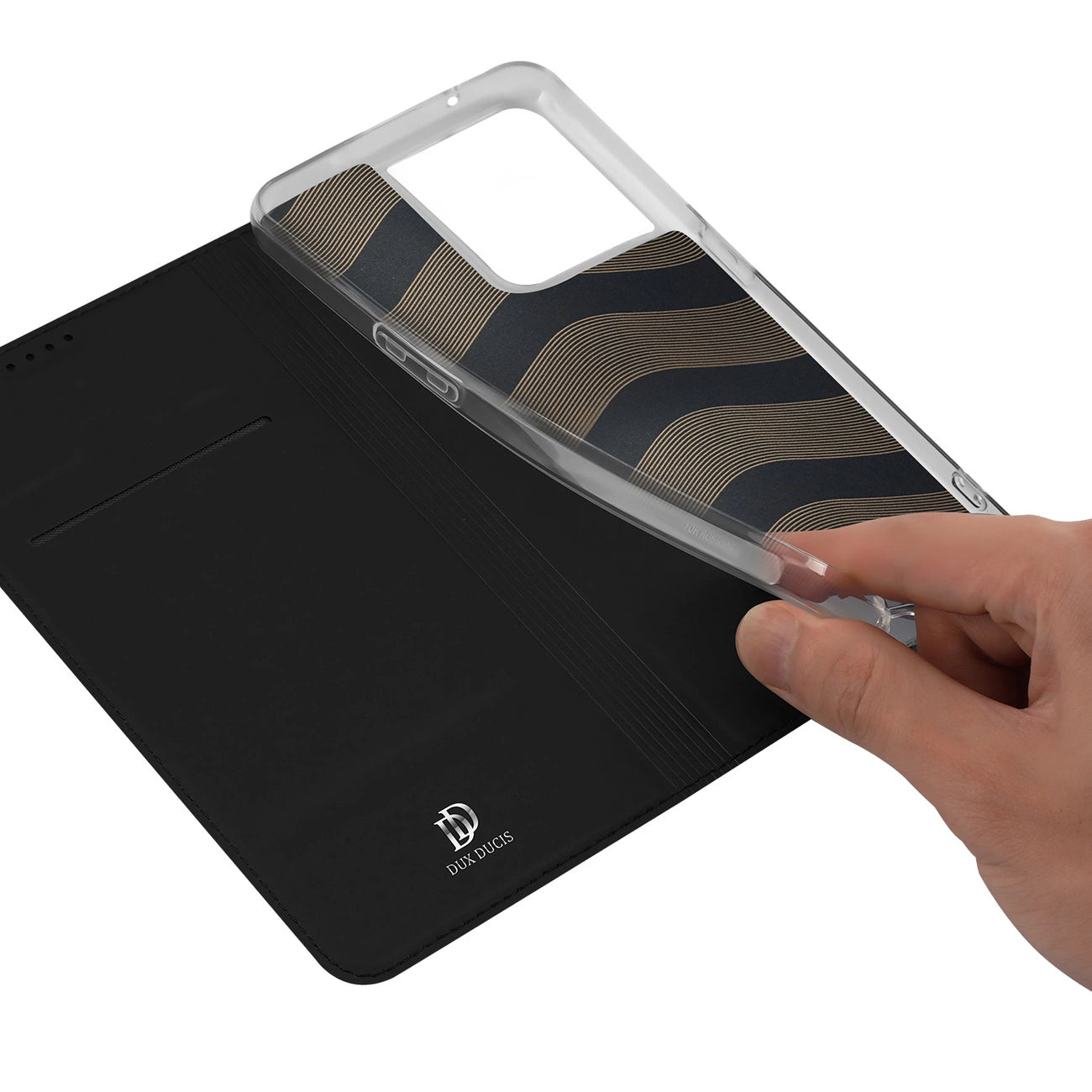 Dux Ducis Skin Pro case for Oppo Reno 8 flip cover card wallet stand black_7