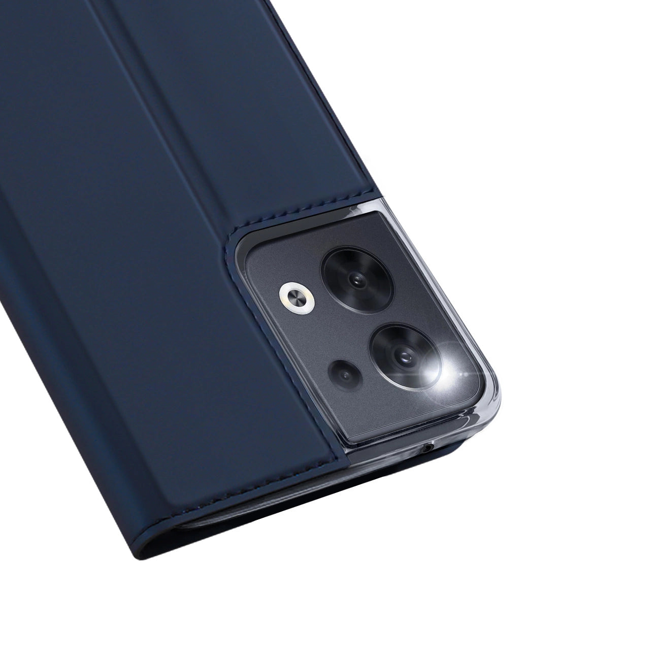 Dux Ducis Skin Pro case for Oppo Reno 8 flip cover card wallet stand blue_2