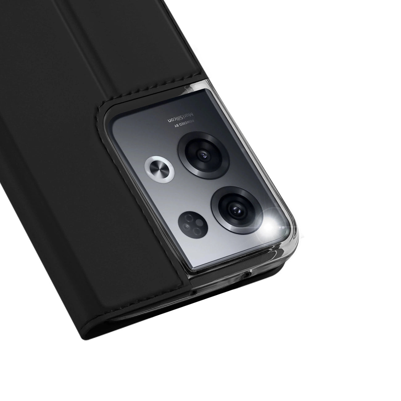 Dux Ducis Skin Pro case for Oppo Reno 8 Pro flip cover card wallet stand black_2