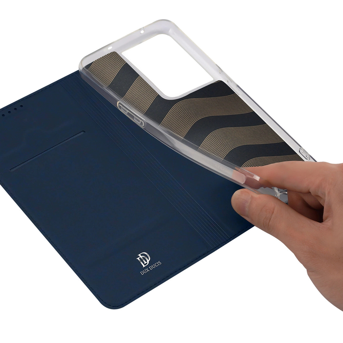 Dux Ducis Skin Pro case for Oppo Reno 8 Pro flip cover card wallet stand blue_7