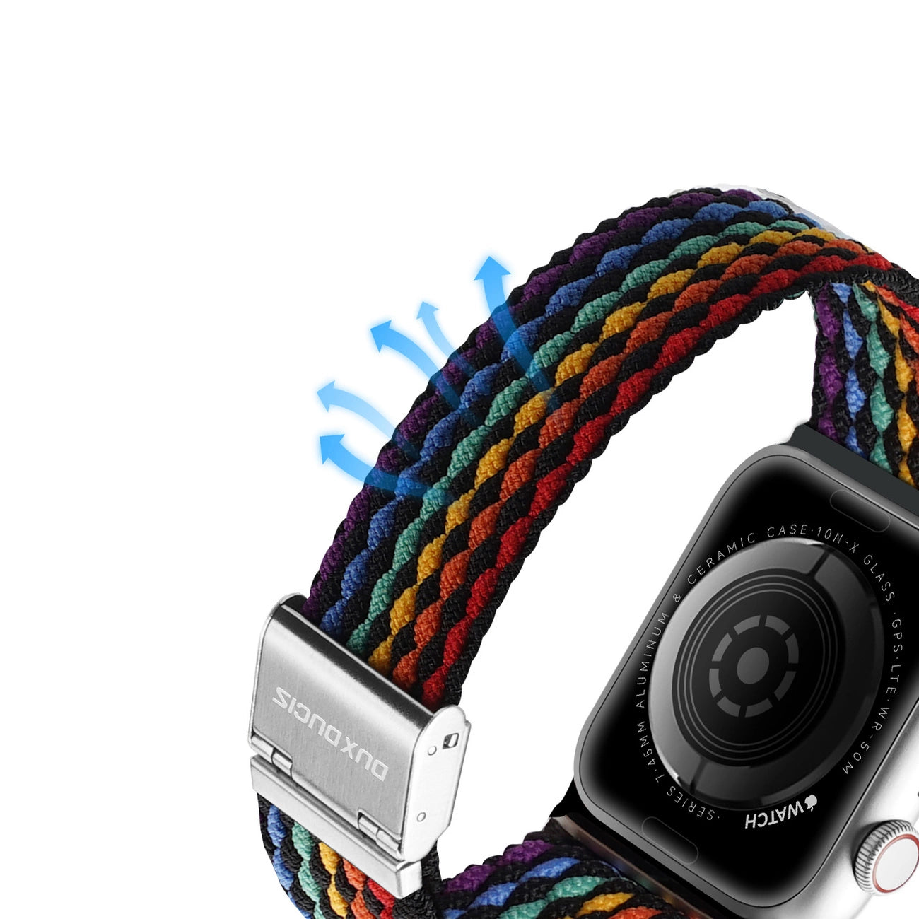 Dux Ducis Strap (Mixture II Version) Apple Watch SE strap, 9, 8, 7, 6, 5, 4, 3, 2, 1 (41, 40, 38 mm) braided band dark stripes bracelet_6