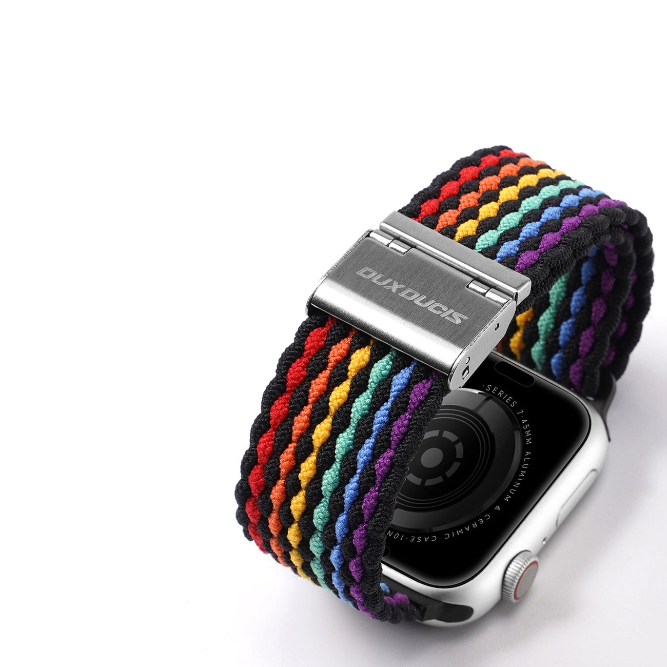 Dux Ducis Strap (Mixture II Version) Apple Watch SE strap, 9, 8, 7, 6, 5, 4, 3, 2, 1 (41, 40, 38 mm) braided band dark stripes bracelet_7