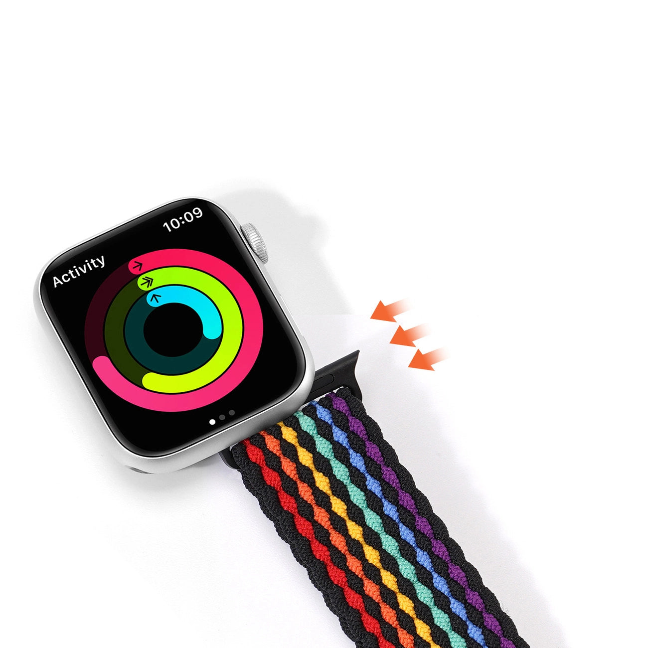 Dux Ducis Strap (Mixture II Version) Apple Watch SE strap, 9, 8, 7, 6, 5, 4, 3, 2, 1 (41, 40, 38 mm) braided band dark stripes bracelet_9