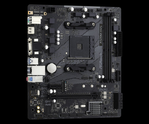 PLACA ASROCK A520M-HVS,AMD,AM4,A520,2DDR4,64,VGA+HDMI,4SATA3,1M.2,4USB2.0,2USB3.2,USB-C,1GB,MATX_3