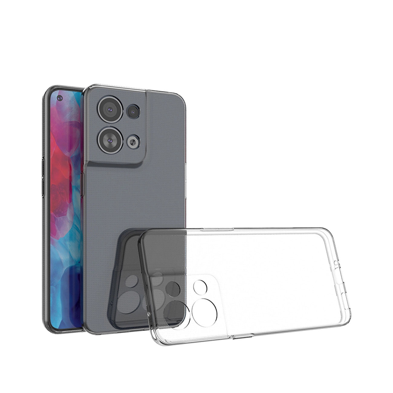 Ultra Clear 0.5mm case for Oppo Reno 8 Pro thin cover transparent_1