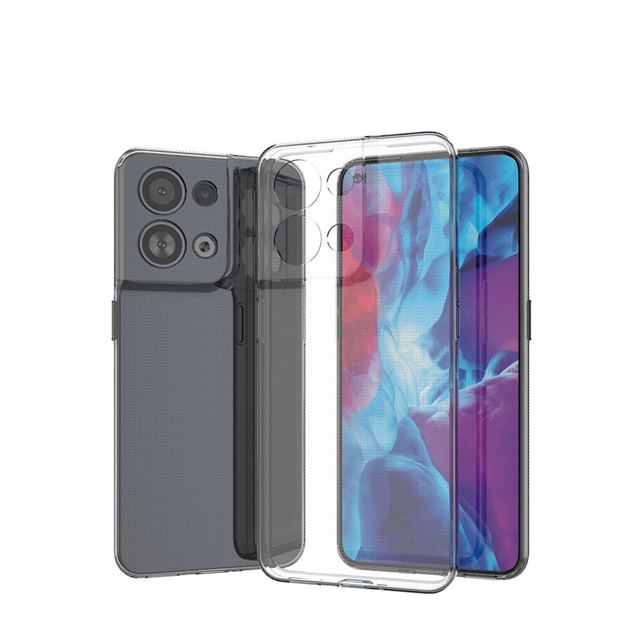 Ultra Clear 0.5mm case for Oppo Reno 8 Pro thin cover transparent_3