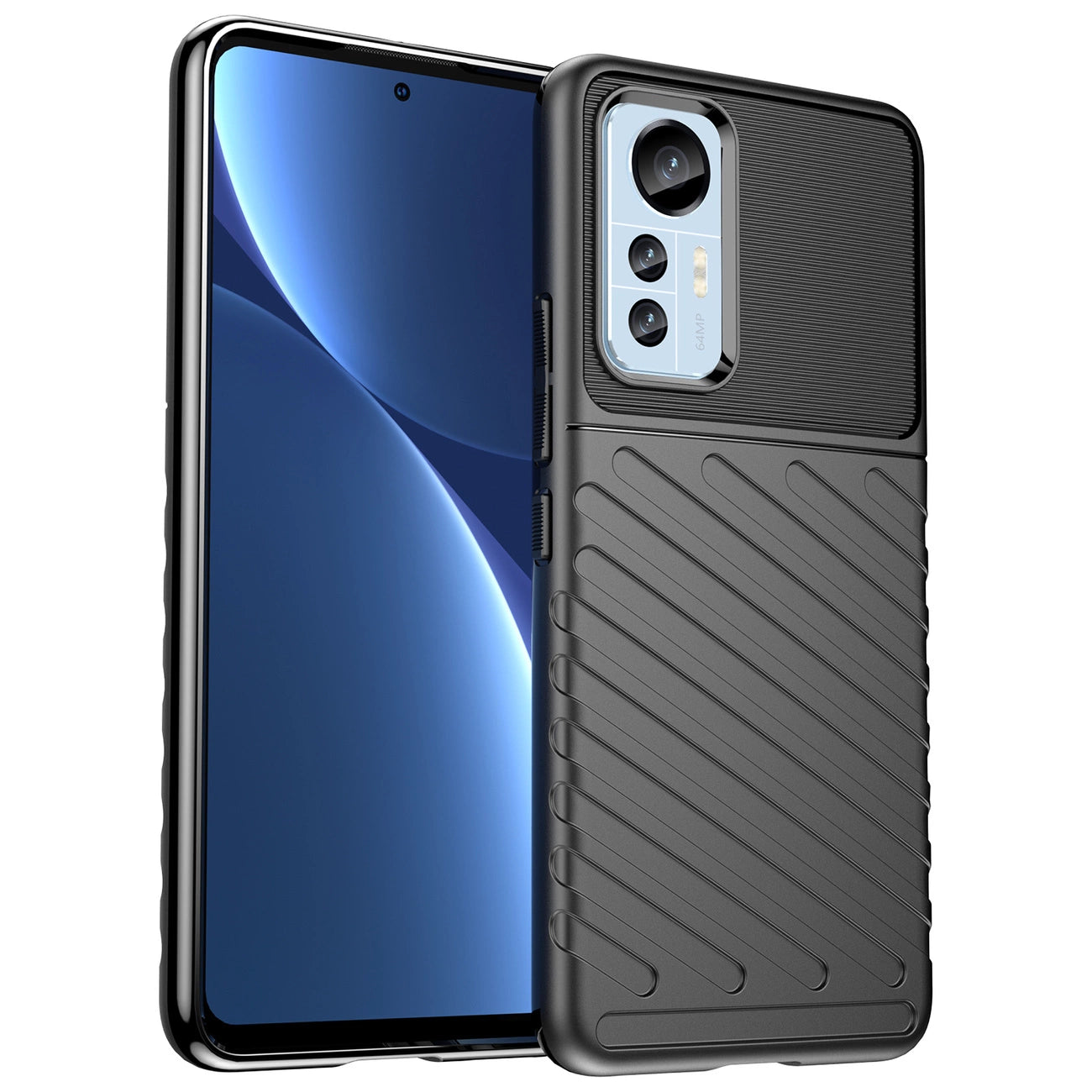 Thunder Case case for Xiaomi 12 Lite silicone armor case black_0