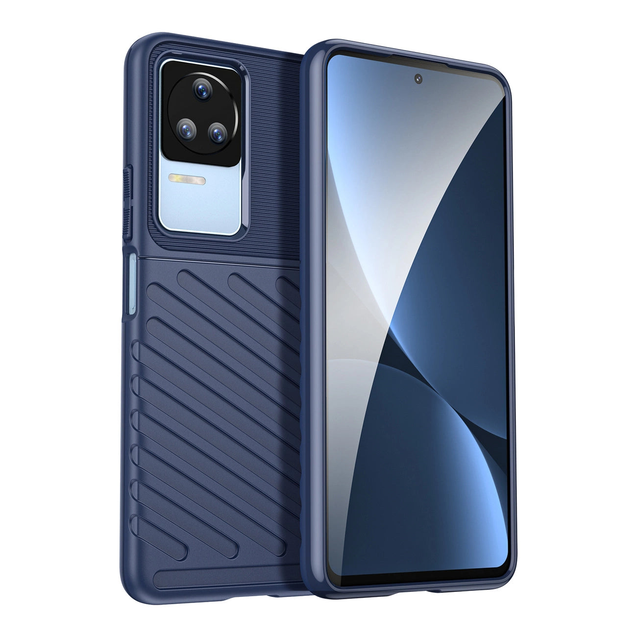 Thunder Case for Xiaomi Poco F4 5G silicone armor case blue_0