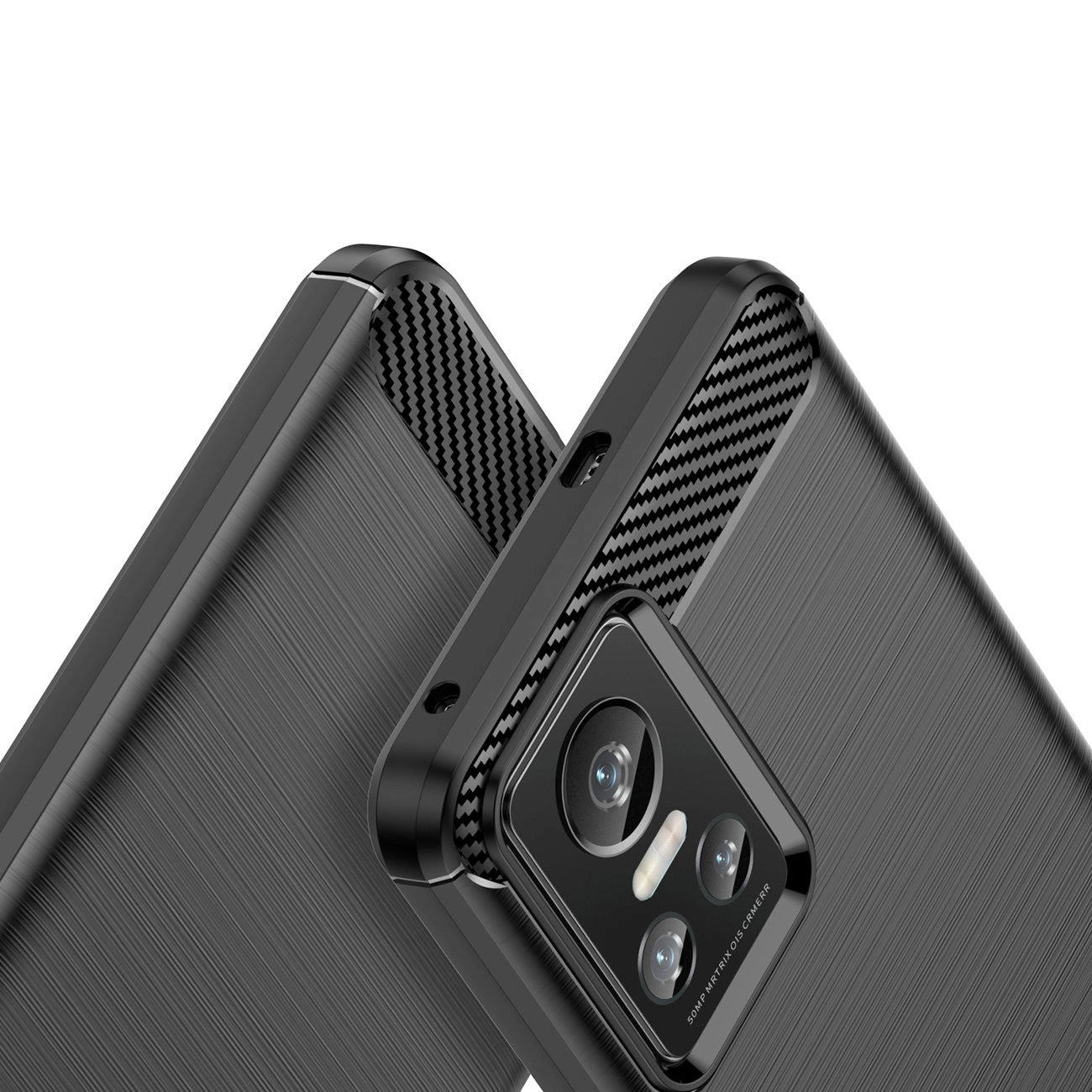 Carbon Case case for Realme GT Neo 3 flexible silicone carbon cover black_3