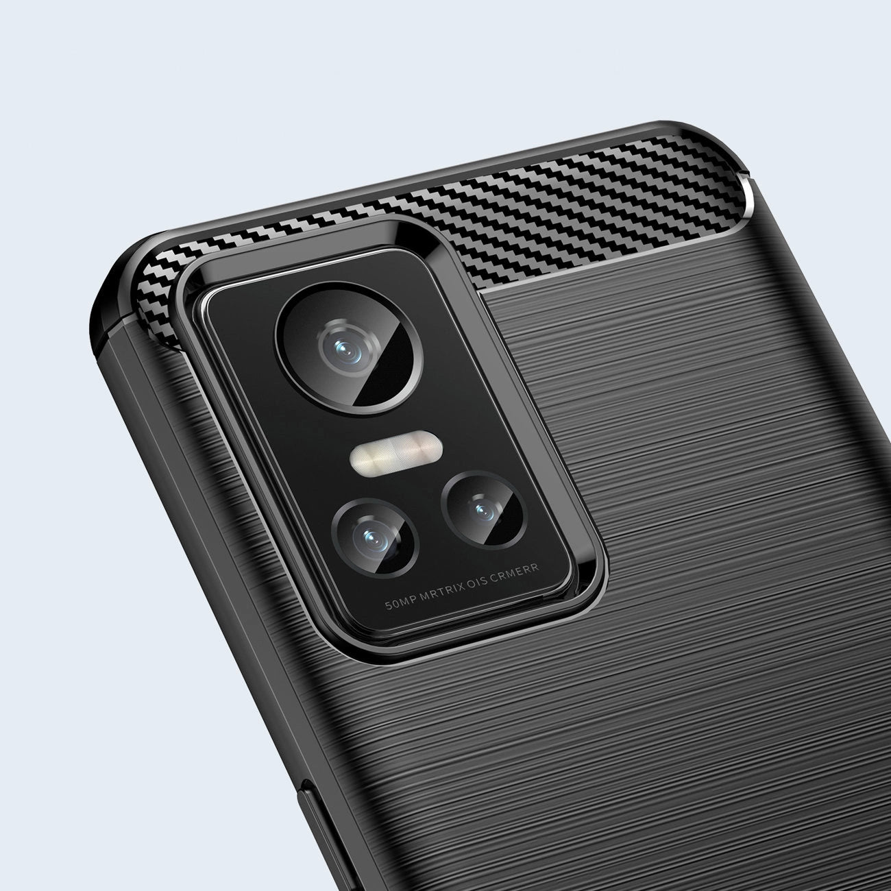 Carbon Case case for Realme GT Neo 3 flexible silicone carbon cover black_5
