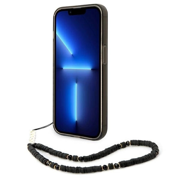 Guess GUHCP14LHGCOHK iPhone 14 Pro 6,1" czarny/black hardcase Translucent Pearl Strap_3