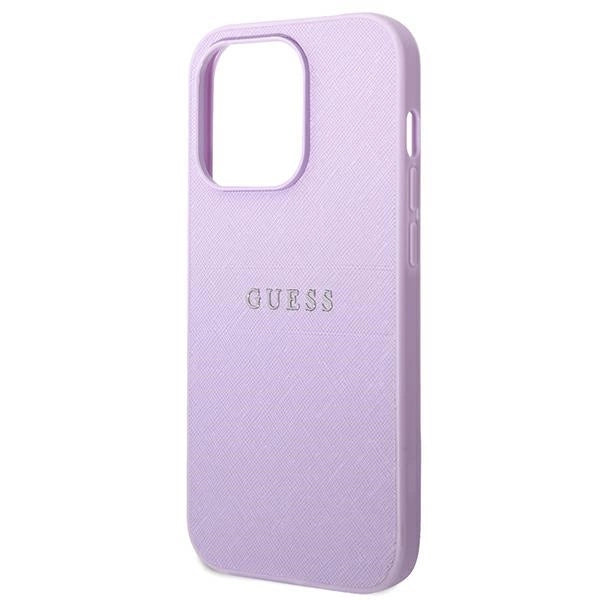 Guess GUHCP14LPSASBPU iPhone 14 Pro 6,1" fioletowy/purple Saffiano Strap_5