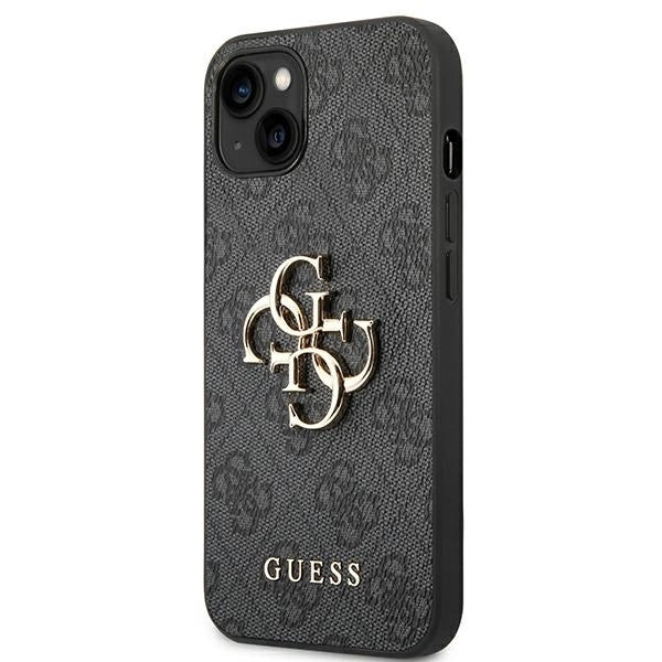 Guess GUHCP14S4GMGGR iPhone 14 6,1" szary/grey hardcase 4G Big Metal Logo_1
