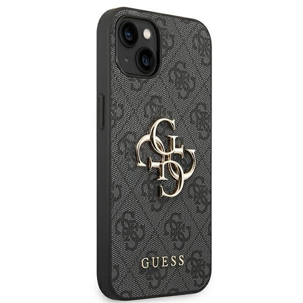 Guess GUHCP14S4GMGGR iPhone 14 6,1" szary/grey hardcase 4G Big Metal Logo_3