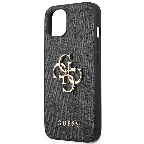 Guess GUHCP14S4GMGGR iPhone 14 6,1" szary/grey hardcase 4G Big Metal Logo_5