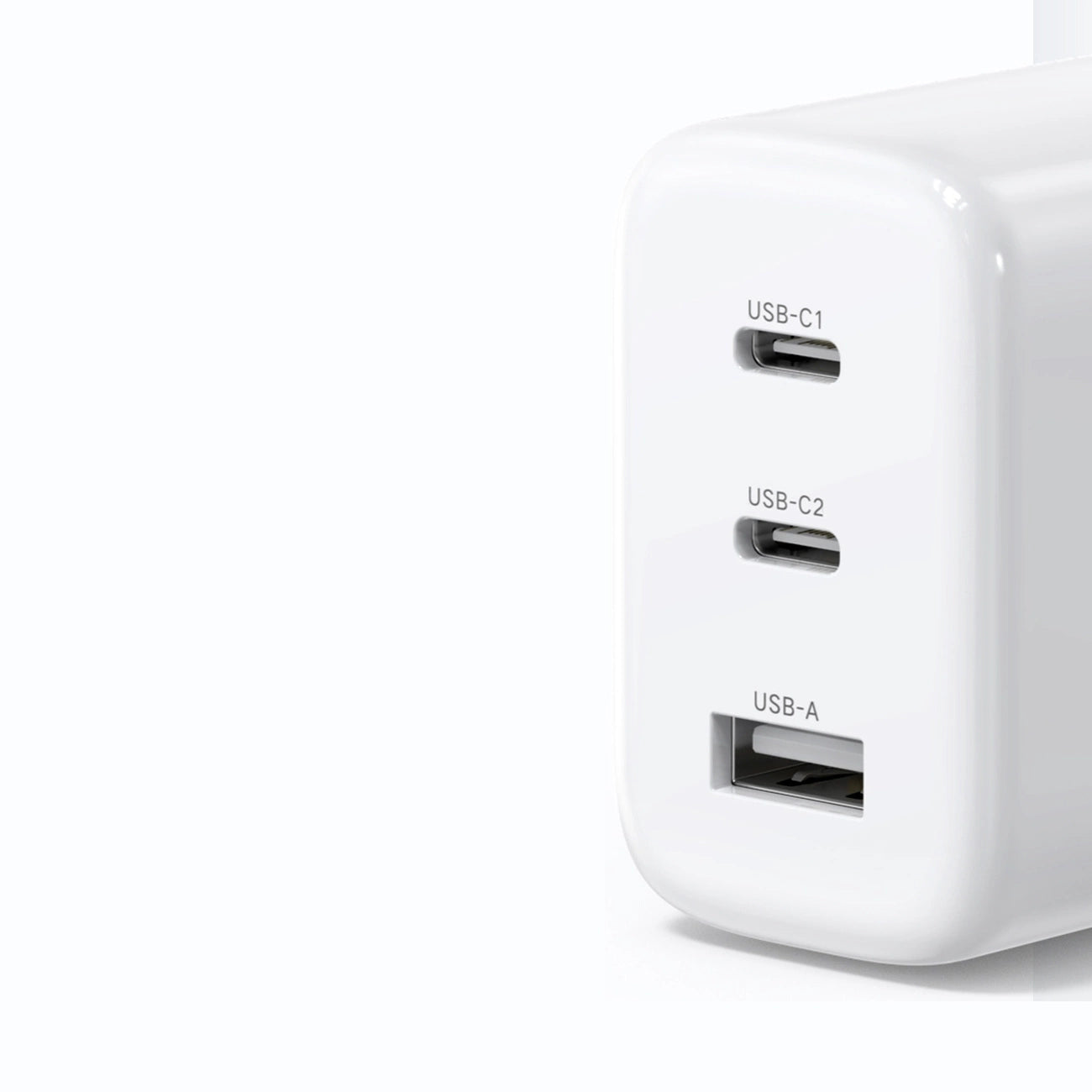 Ugreen fast charger 2x USB Type C / USB 65W PD3.0, QC3.0/4.0+ white (CD275)_2