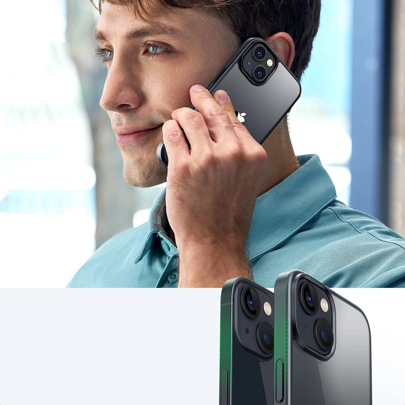 Ugreen LP633 Kickstand Protective Case Hard Cover with Gel Frame and Built-in Stand for iPhone 14 (90924)_2