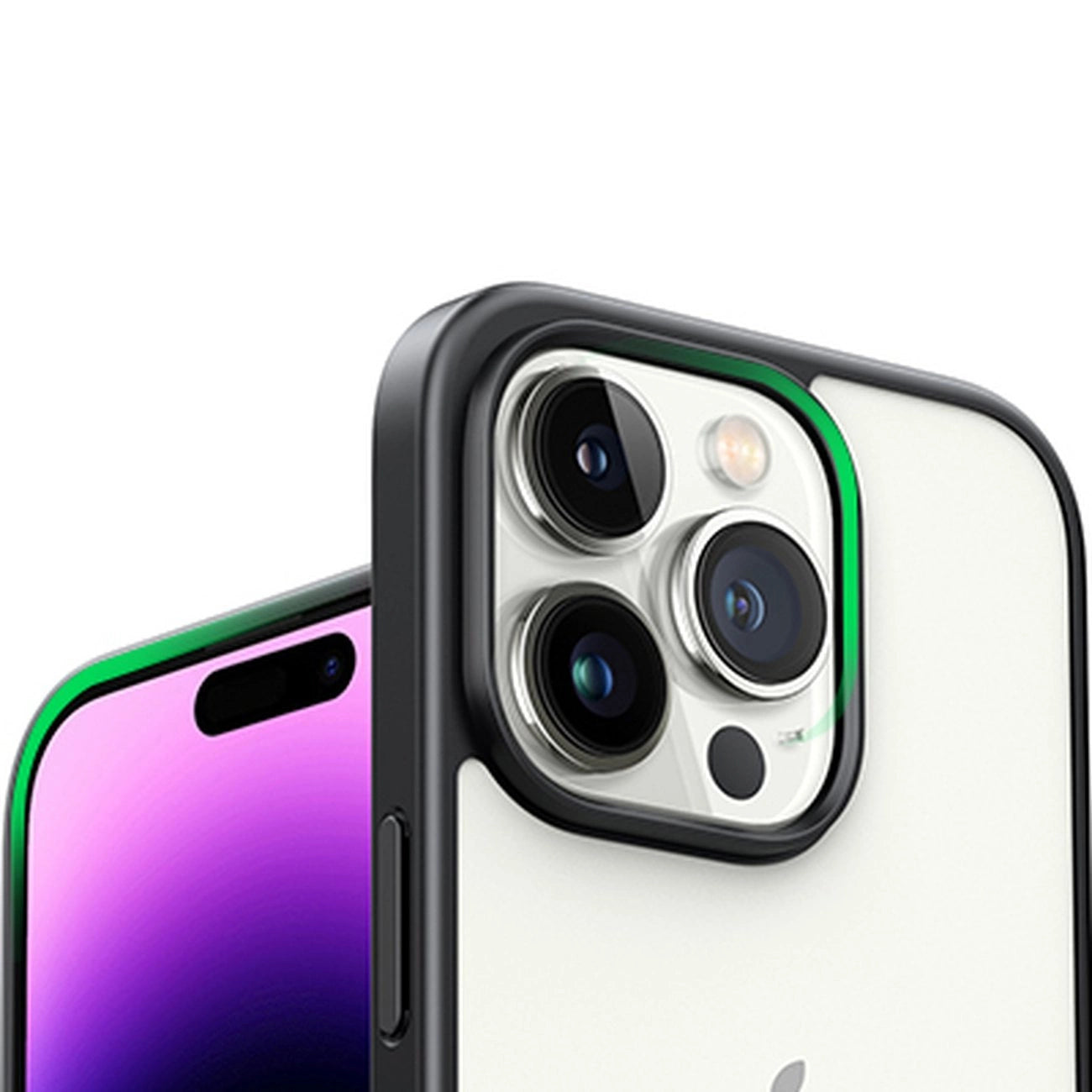 Ugreen LP635 Kickstand Protective Case Hard Cover with Gel Frame and Built-in Stand for iPhone 14 Pro Black (90926)_10