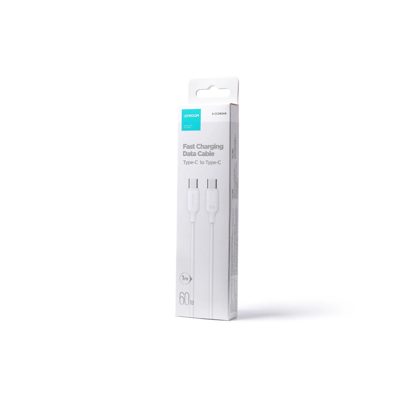 Joyroom Long-Lasting Series A9 USB-C / USB-C PD QC cable 60W 3A 1m - white_5