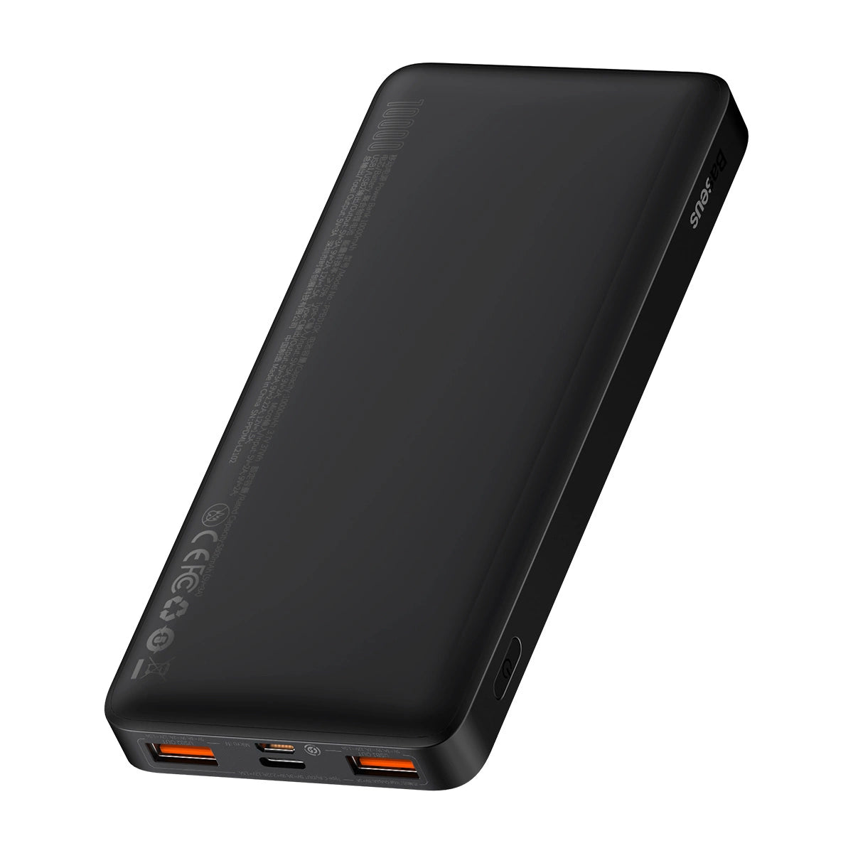 Baseus Bipow Fast Charging Power Bank 10000mAh 20W Black (Overseas Edition) + USB-A - Micro USB 0.25m Black Cable (PPBD050301)_2
