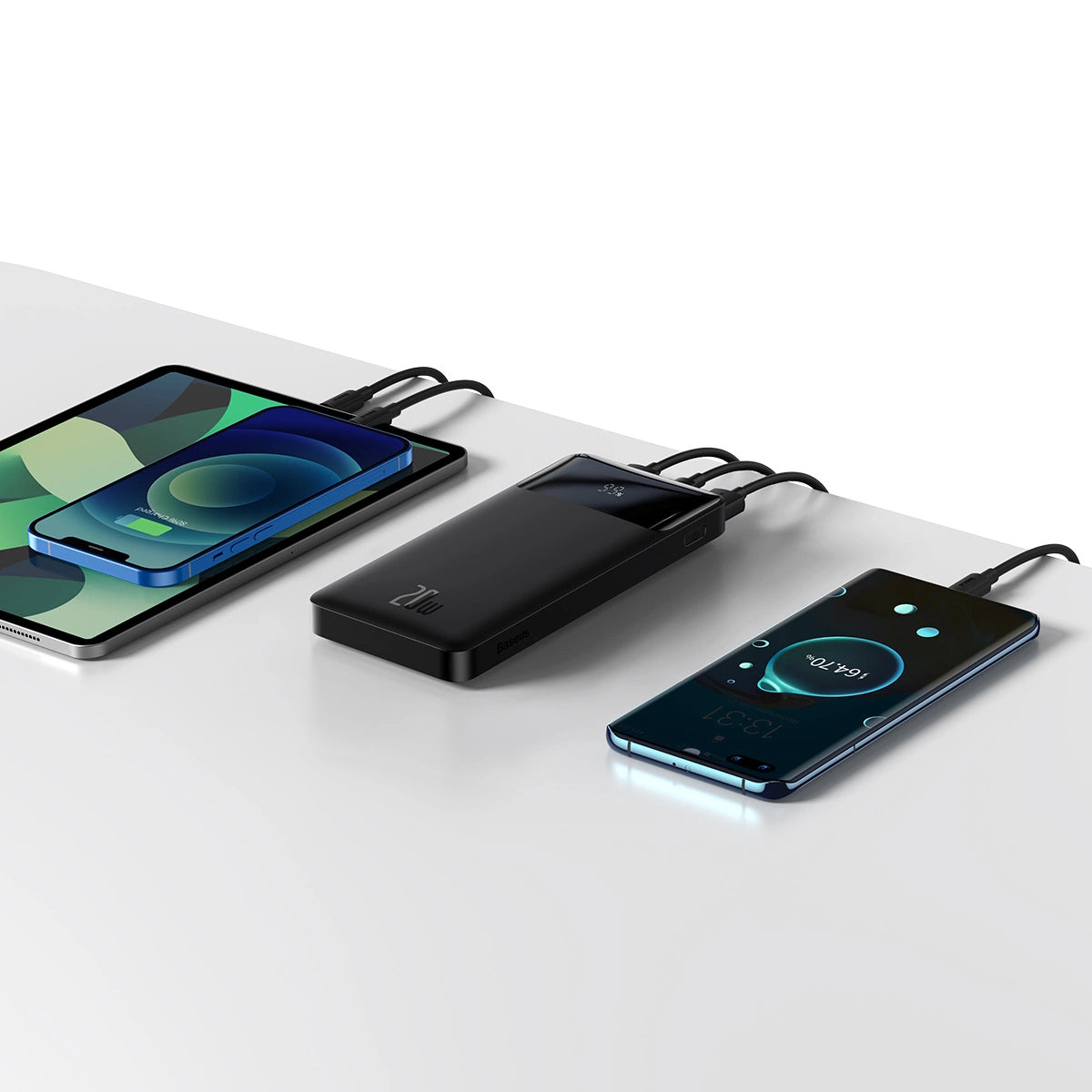 Baseus Bipow Fast Charging Power Bank 10000mAh 20W Black (Overseas Edition) + USB-A - Micro USB 0.25m Black Cable (PPBD050301)_8