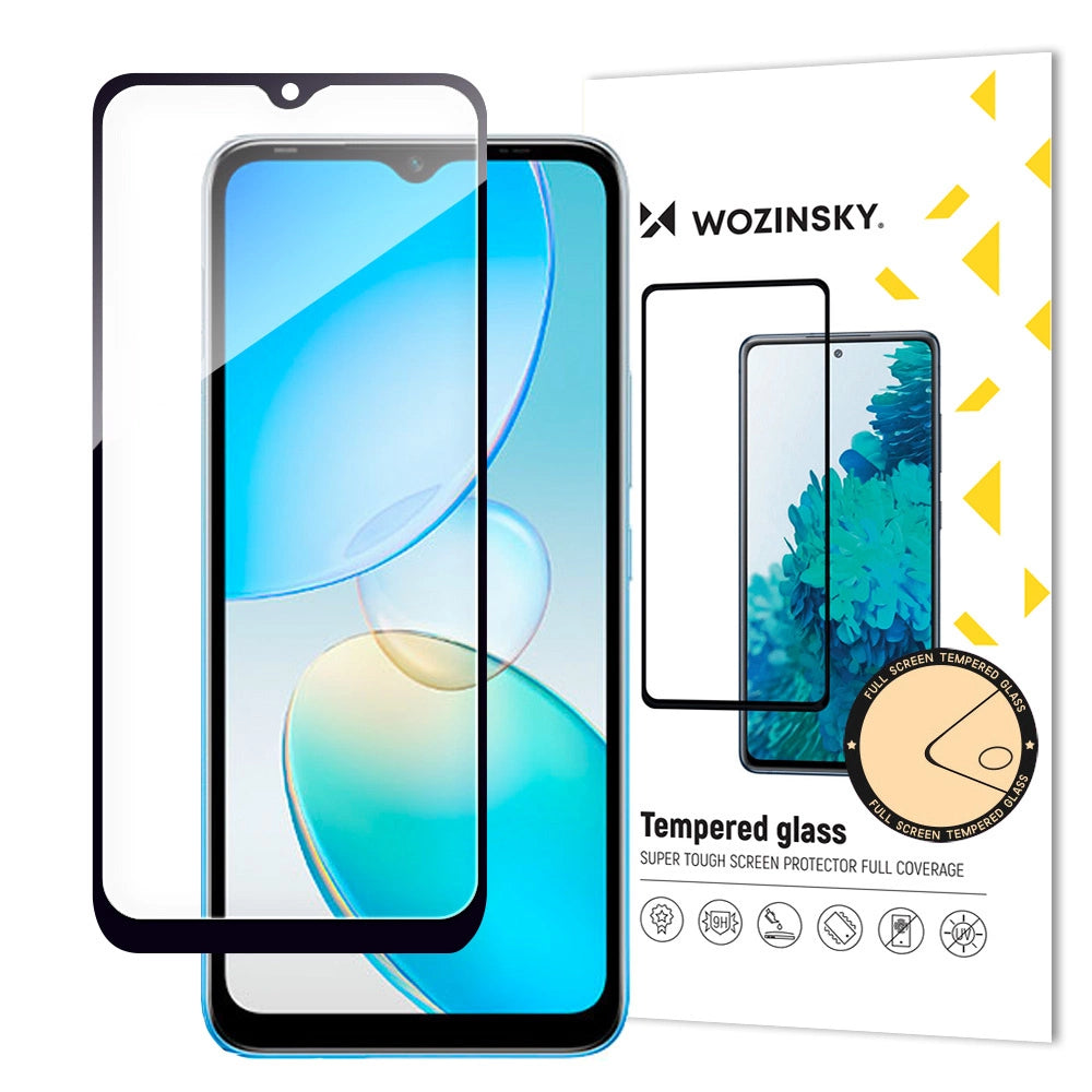 Wozinsky Full Glue Infinix Hot 12i Full Screen Tempered Glass with Frame black (case friendly)_0
