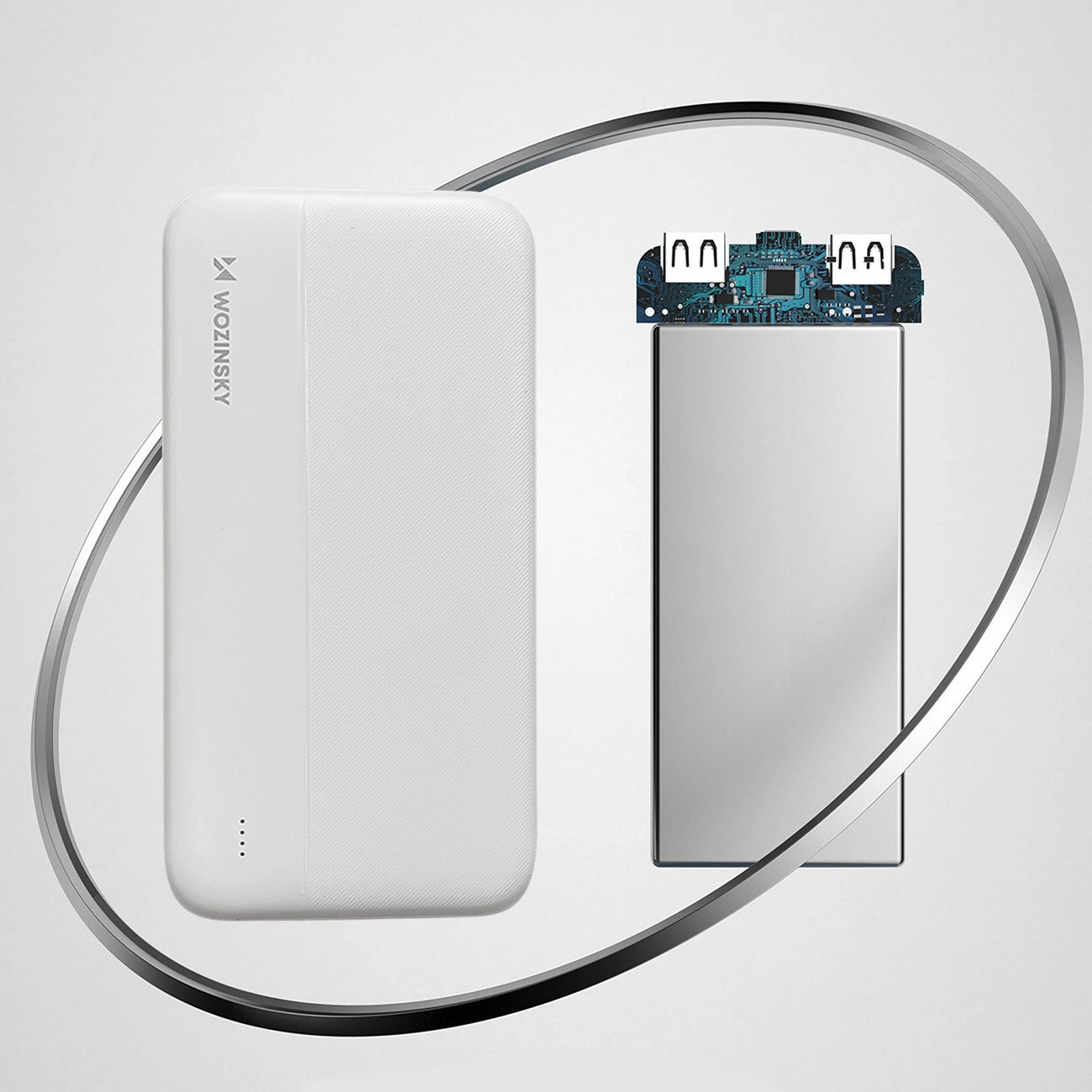 Wozinsky powerbank Li-Po 10000mAh 2 x USB white (WPBWE1)_6