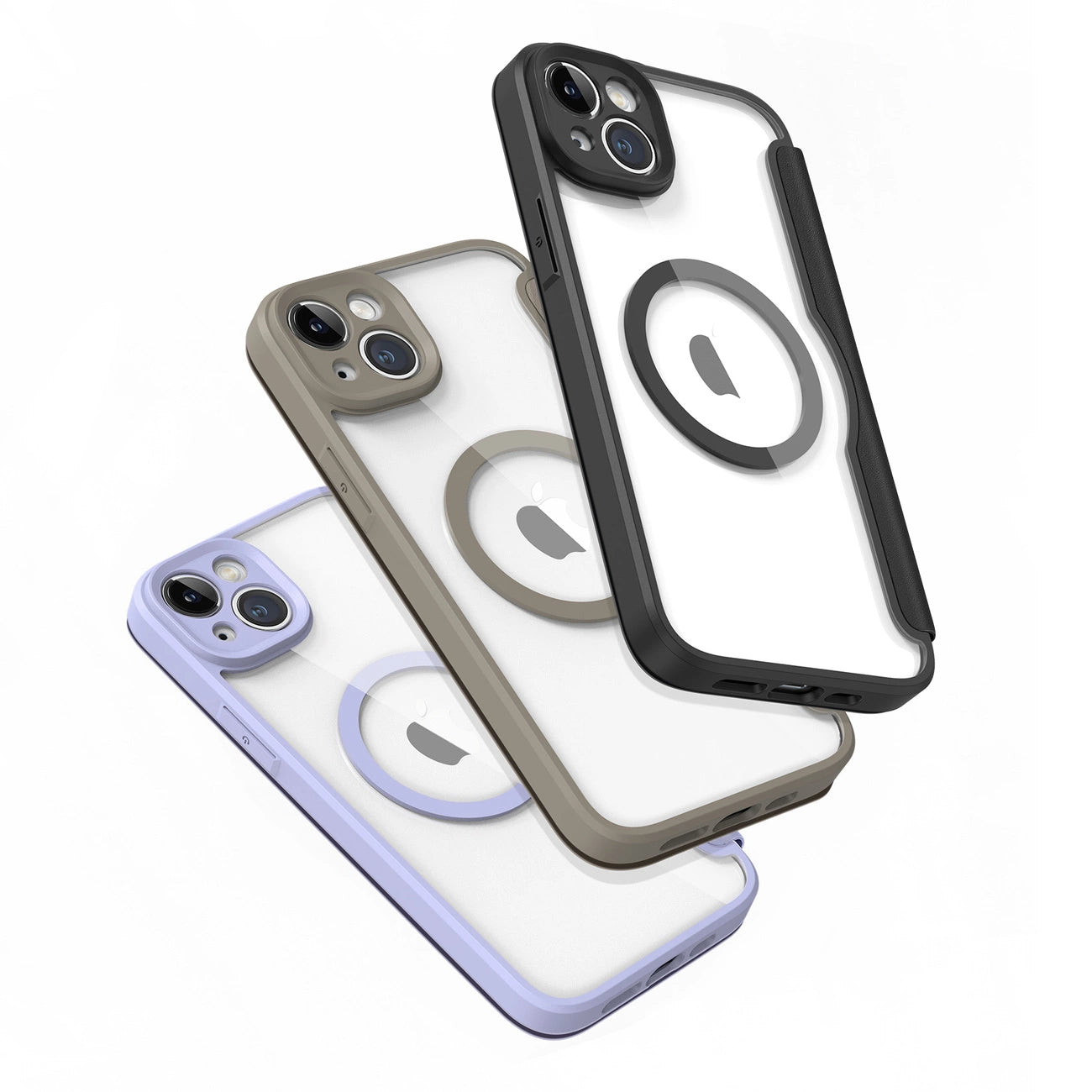 Dux Ducis Skin X Pro Case iPhone 14 Plus Magnetic MagSafe Flip Case Black_2