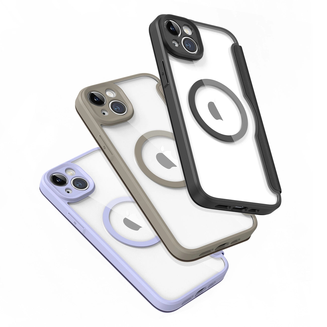 Dux Ducis Skin X Pro case iPhone 14 Plus MagSafe magnetic flip case beige_2