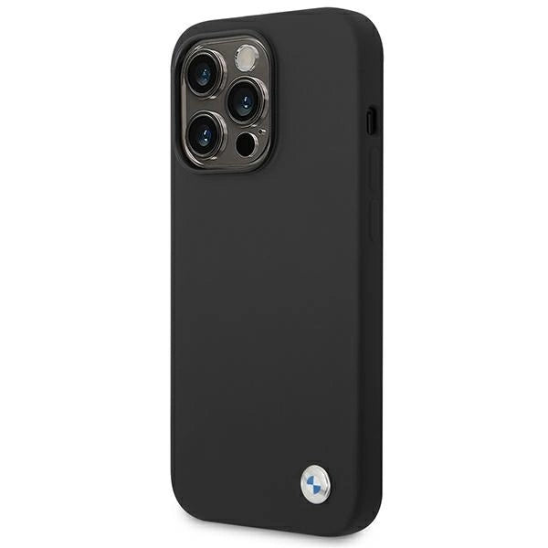 Etui BMW BMHCP14LSILBK iPhone 14 Pro 6,1" czarny/black Silicone Metal Logo_1